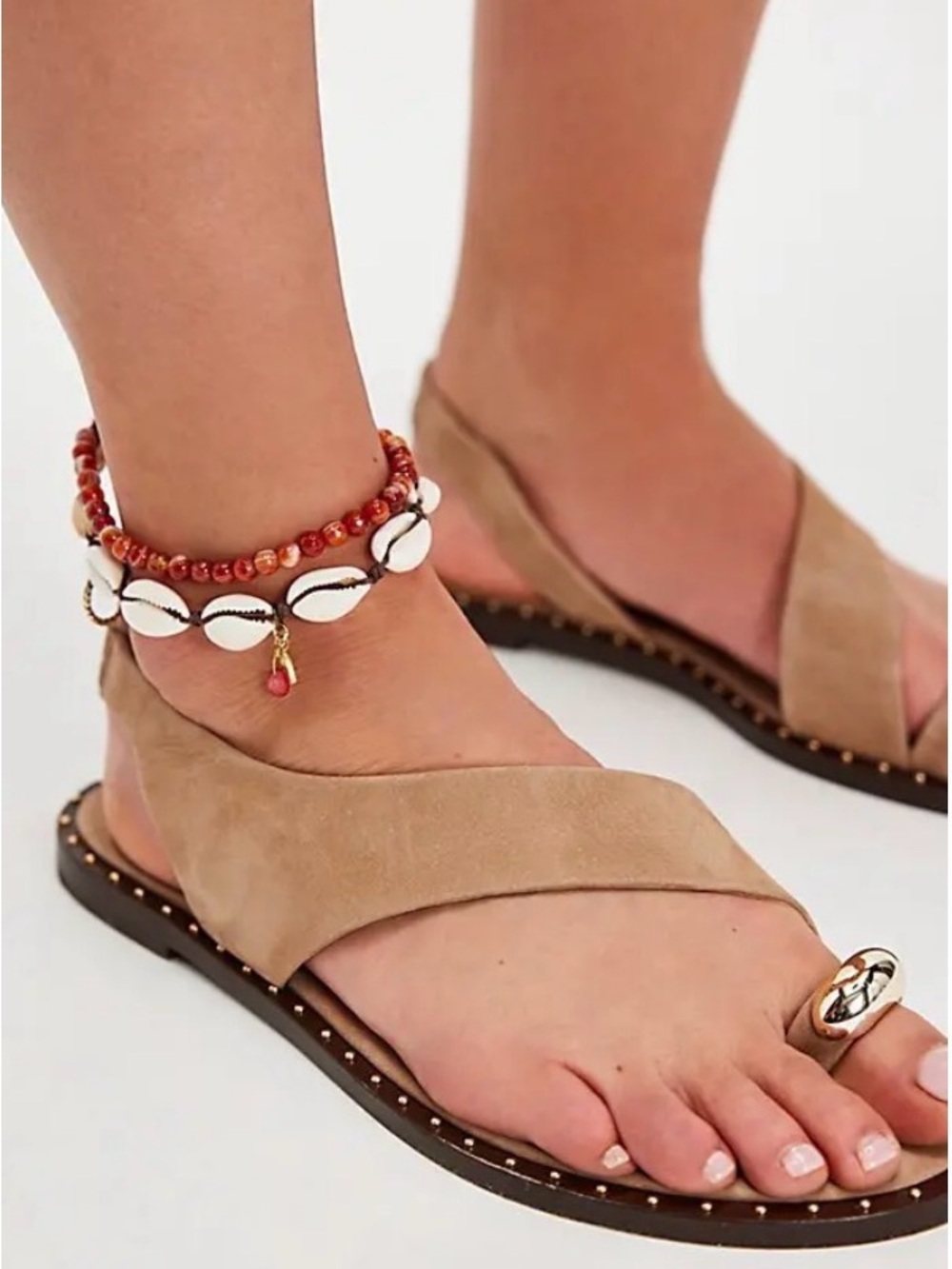 VICENZA Carmel The Sea Sandals in Sand Nubuck Size 7